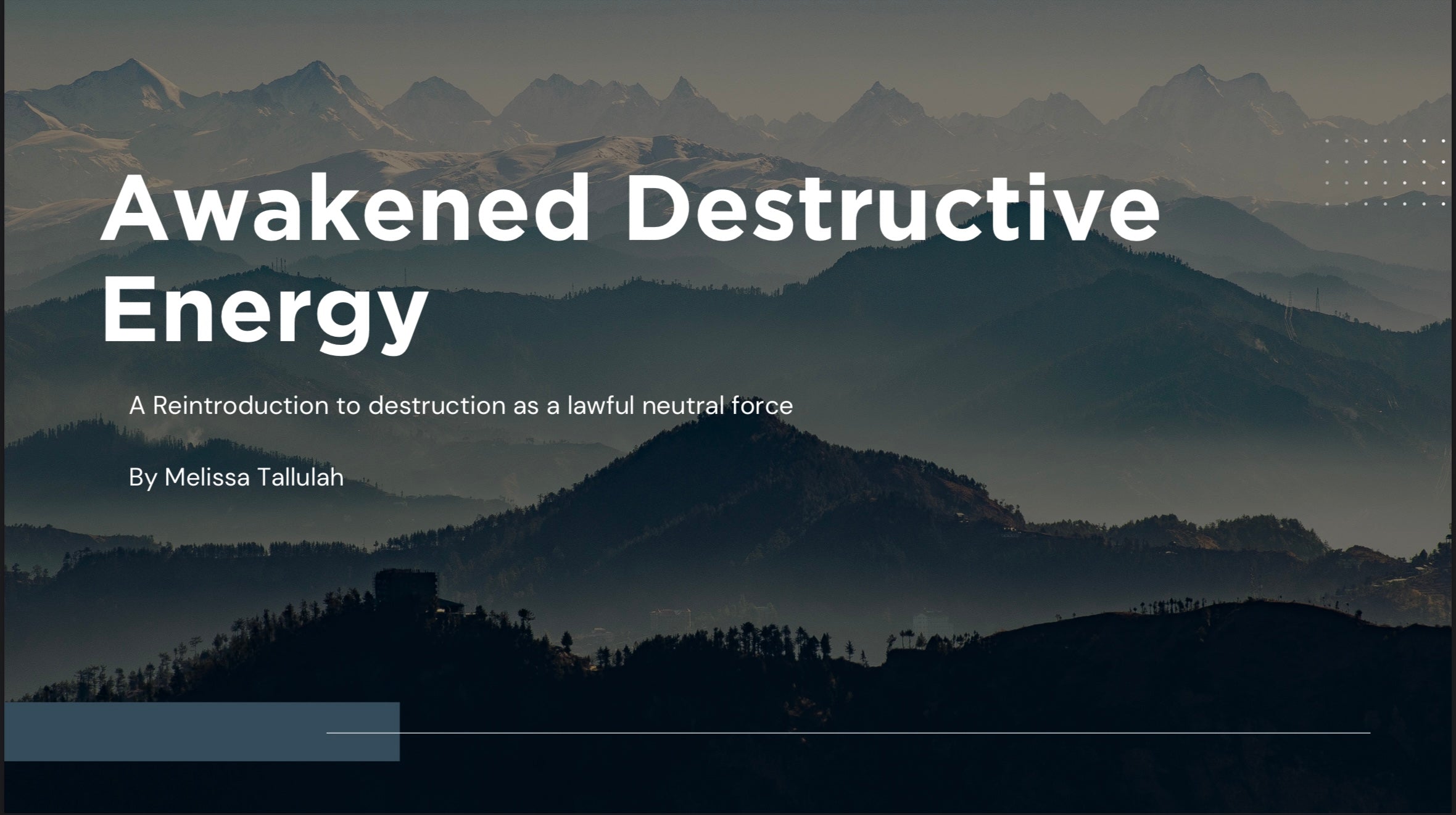 Awakened Destructive Energy